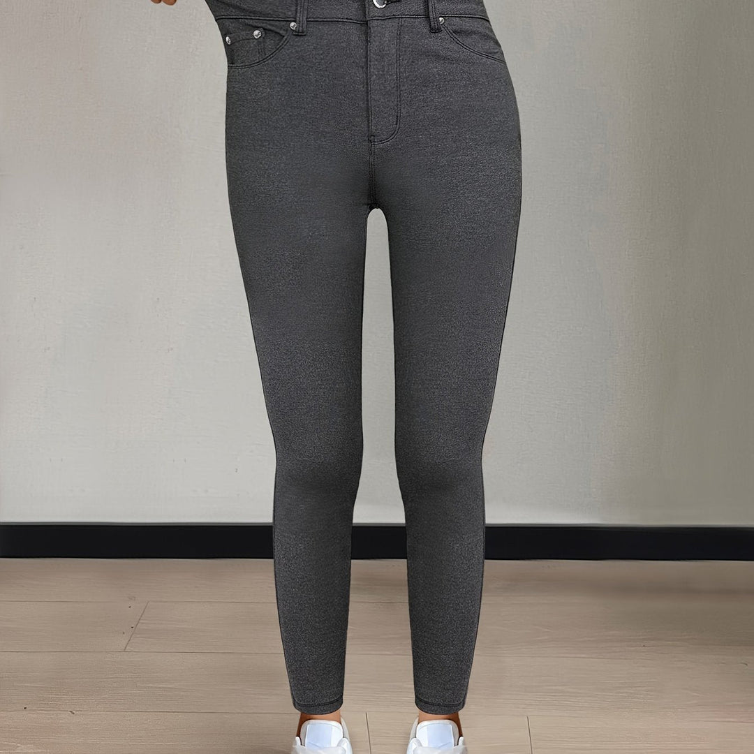 High-Waist Skinny Jeans