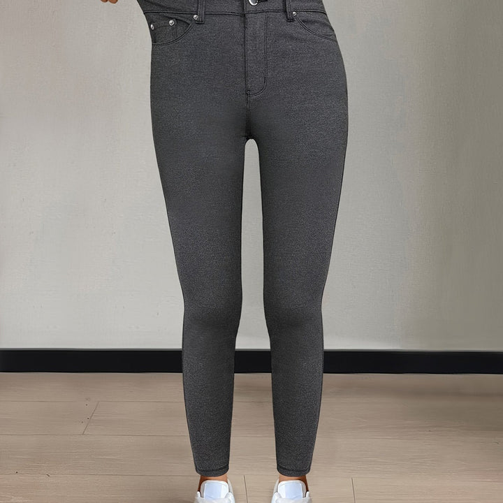 High-Waist Skinny Jeans