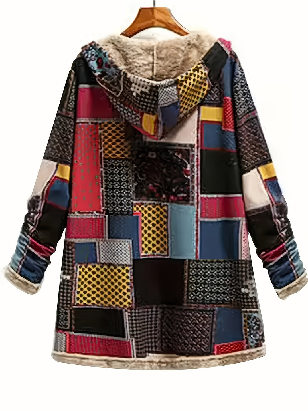 Patchwork Hooded Jacket