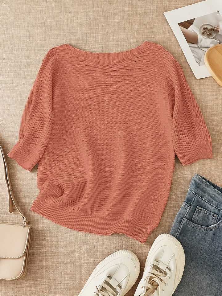 Relaxed Open-Knit Sweater