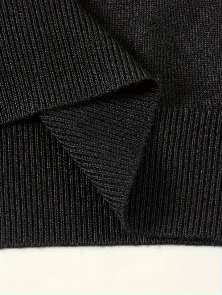 Refined Quarter-Zip Polo Sweater
