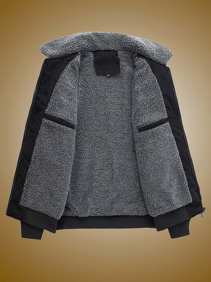Cozy-Lined Workwear Jacket