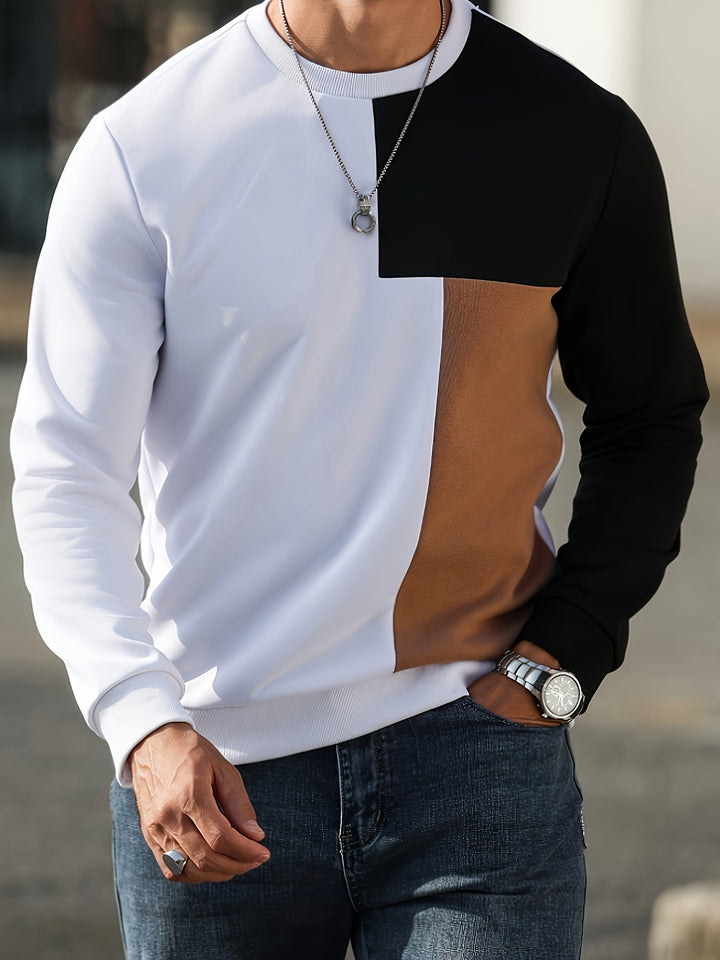 Modern Color-Block Sweatshirt