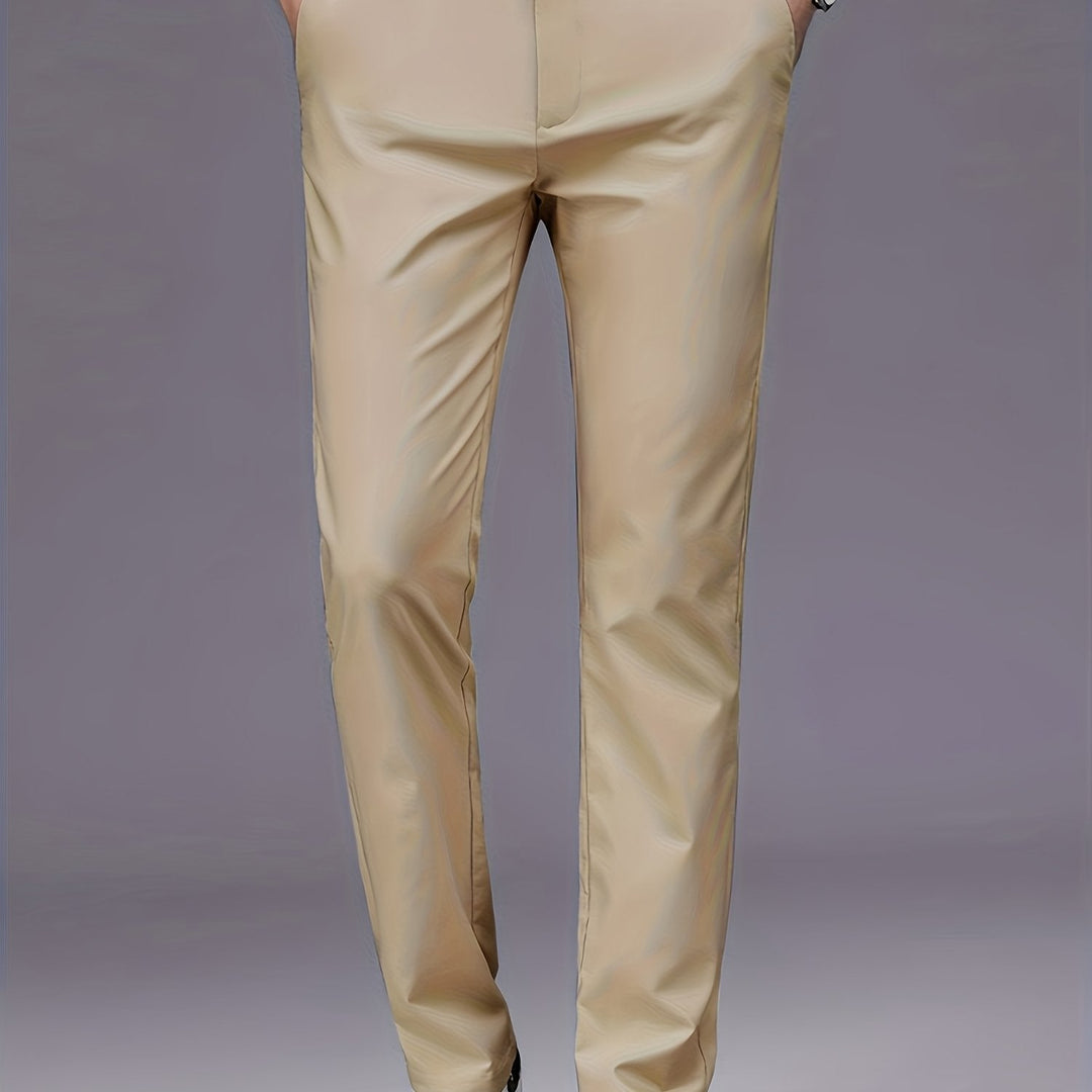 Tailored Straight-Leg Pants