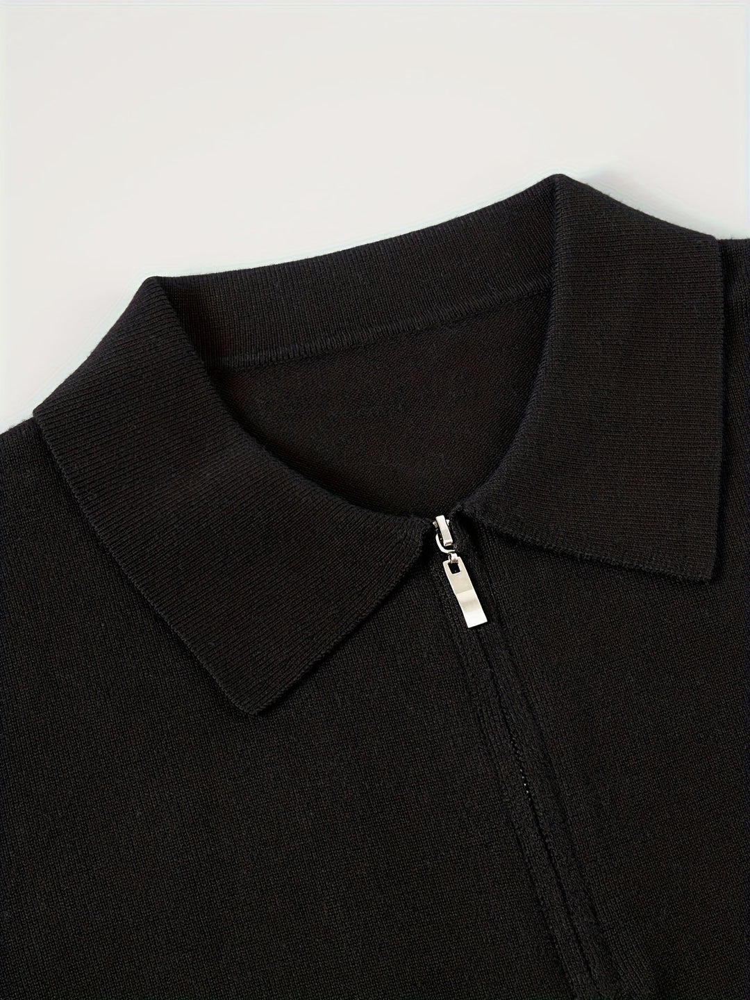 Refined Quarter-Zip Polo Sweater