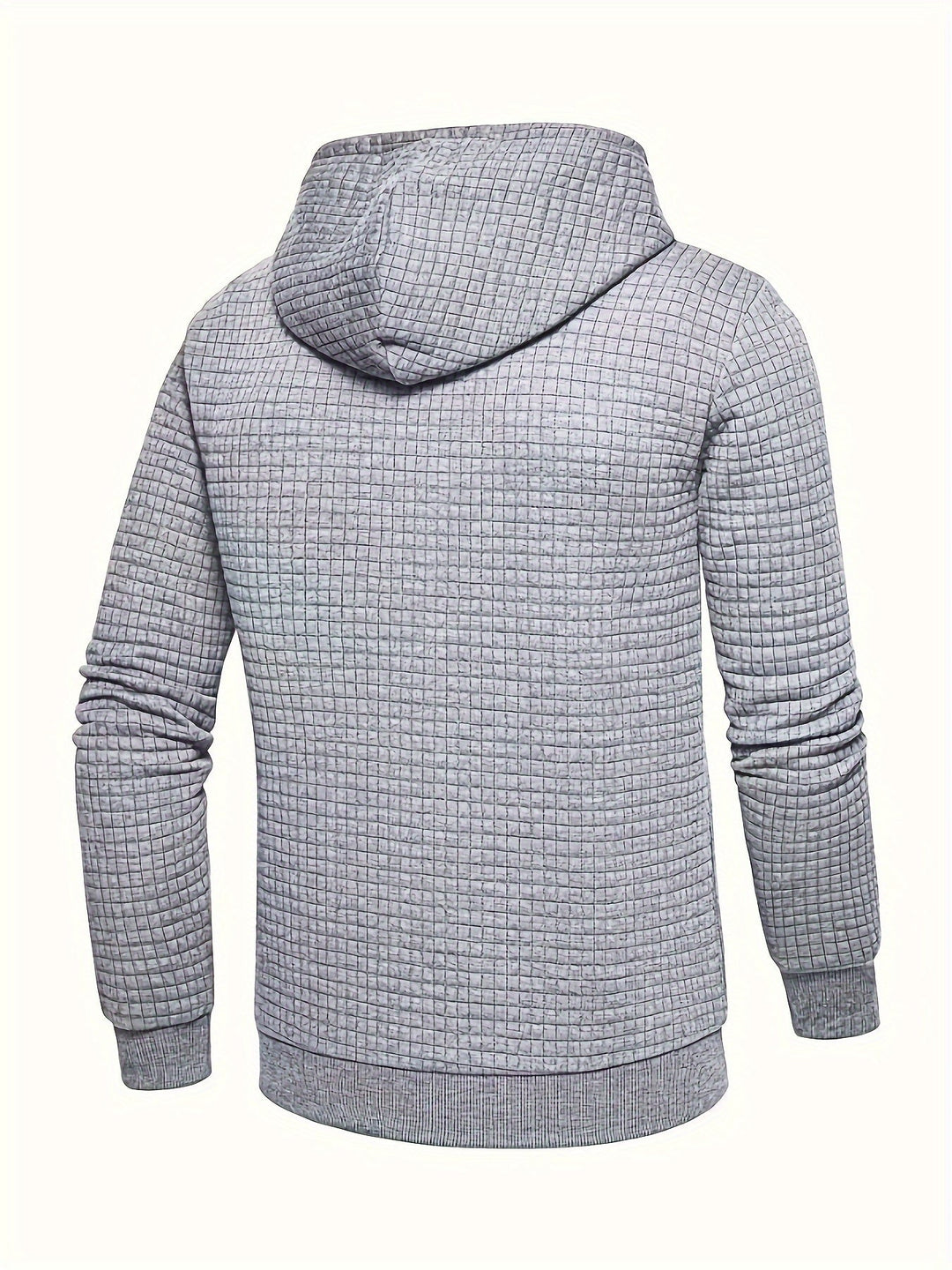 Textured Hooded Pullover