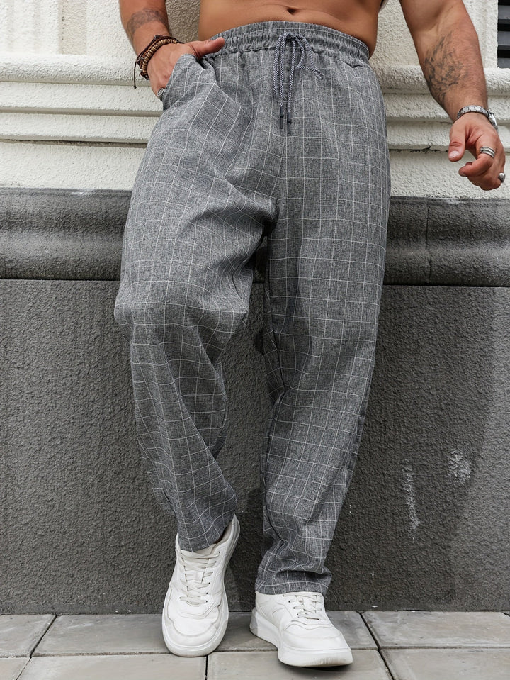 Relaxed Checked Pants