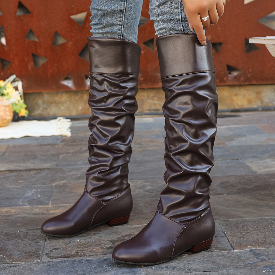 Slouch Knee-High Boots