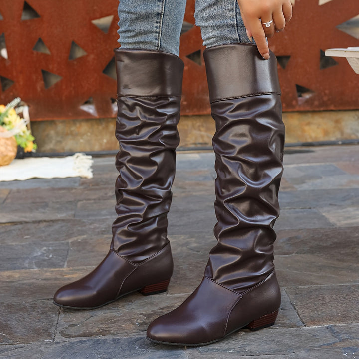 Slouch Knee-High Boots
