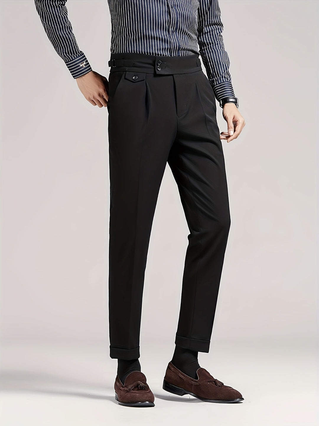 Tailored Single-Pleat Pants