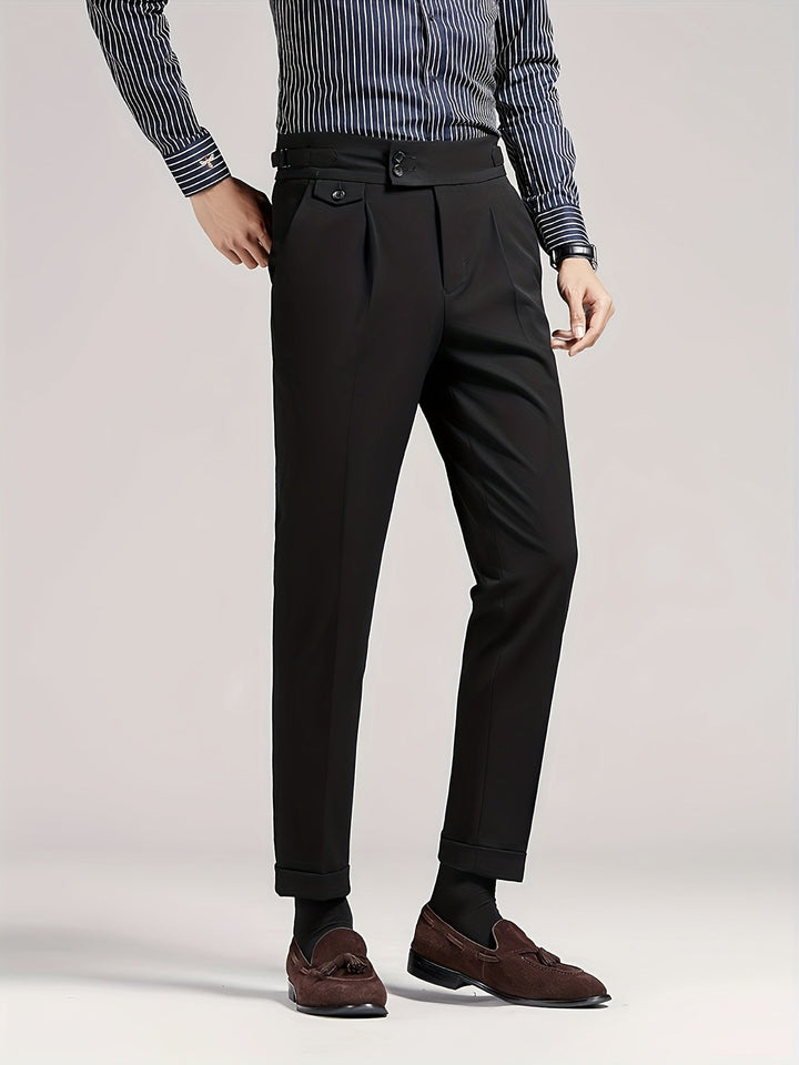 Tailored Single-Pleat Pants