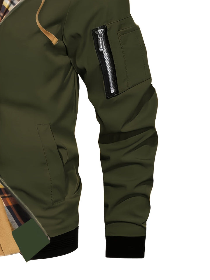 Hooded Warm-Lined Zip Jacket