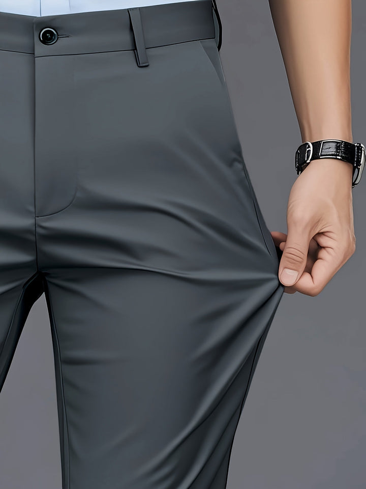 Tailored Straight-Leg Pants