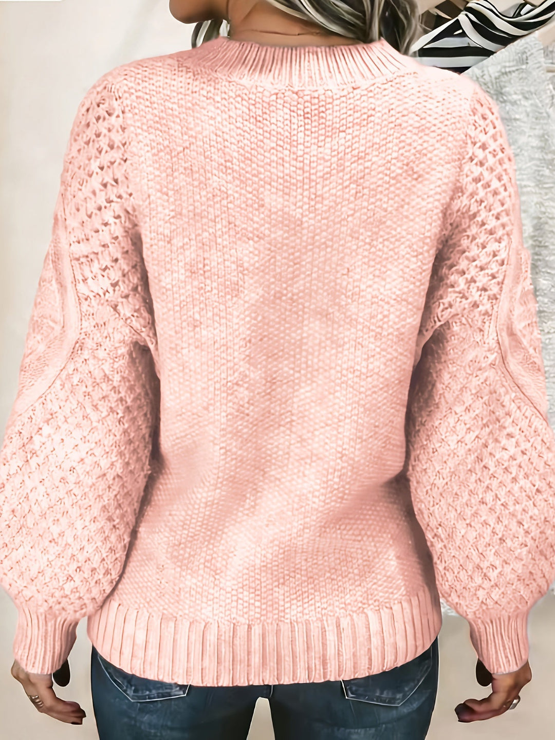 Cozy Lantern-Sleeve Sweater