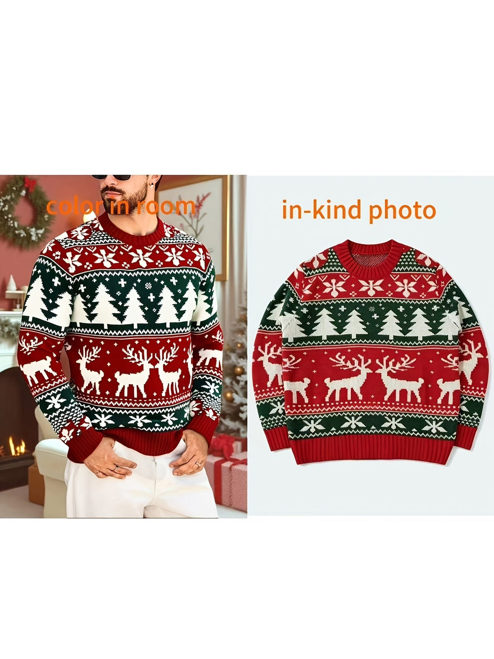 Festive Holiday Knit Sweater