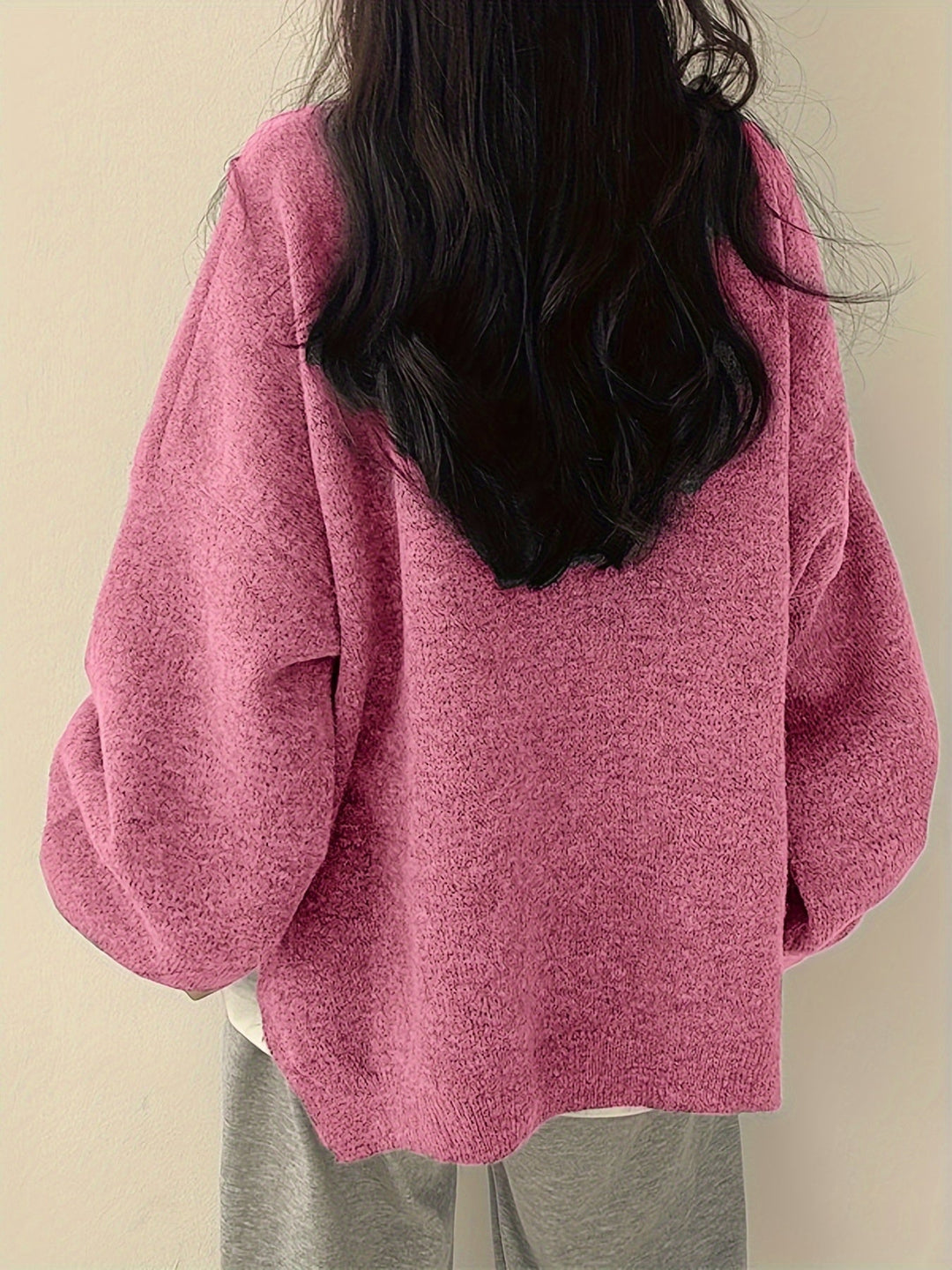 Relaxed Drop-Shoulder Sweater