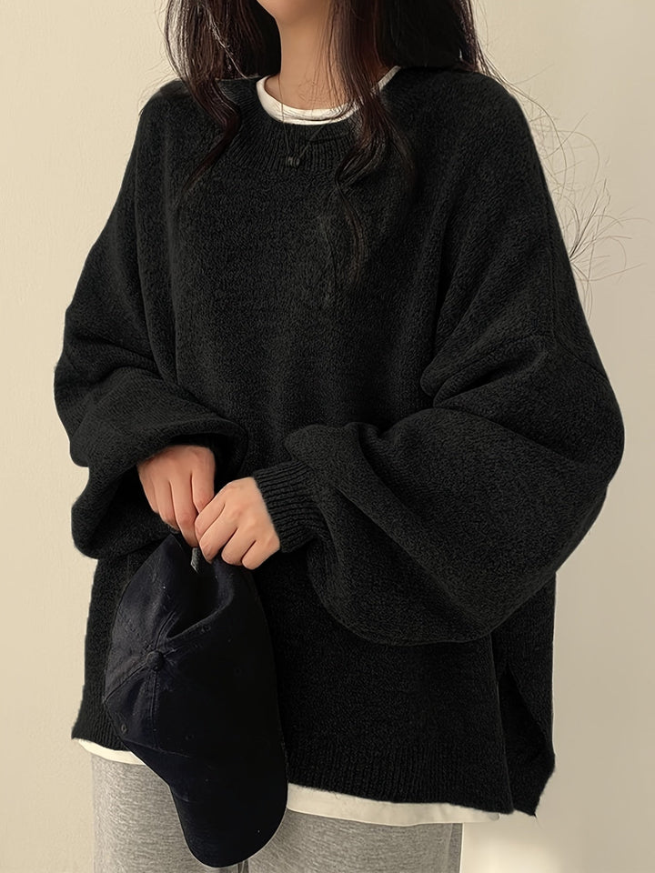 Relaxed Drop-Shoulder Sweater