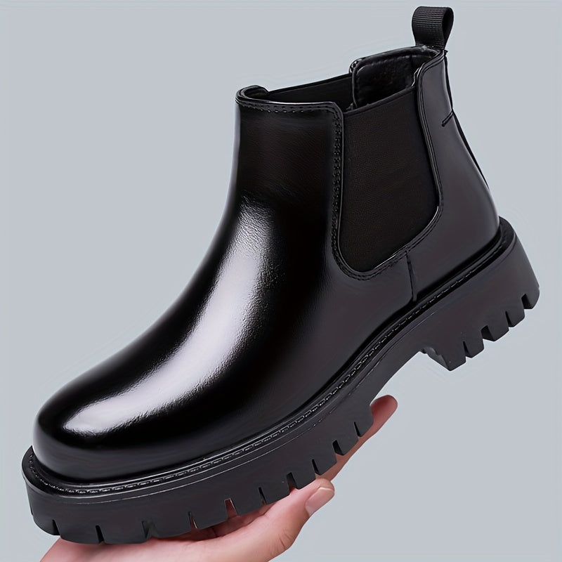 Rugged-Sole Chelsea Boots