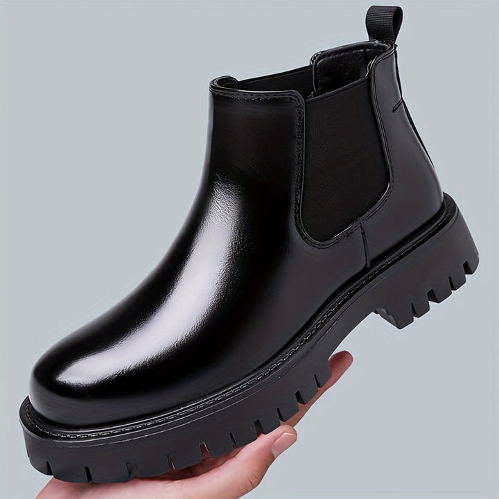Rugged-Sole Chelsea Boots