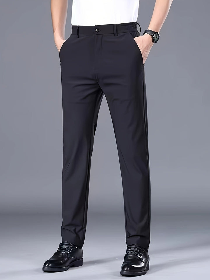 Tailored Straight-Leg Pants