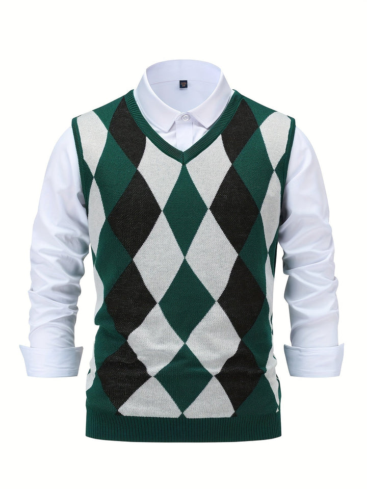 Classic Argyle Sweater Vest
