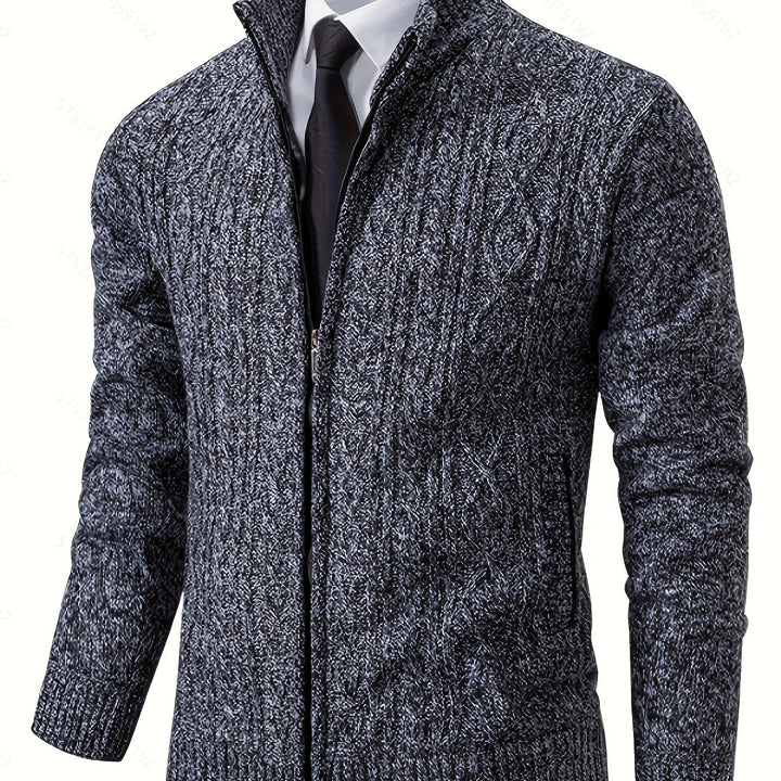 Textured Full-Zip Cardigan