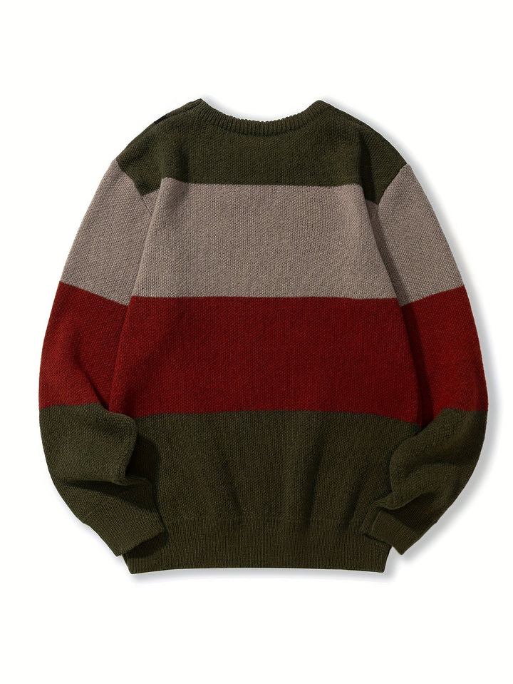 Color Block Knit Sweater