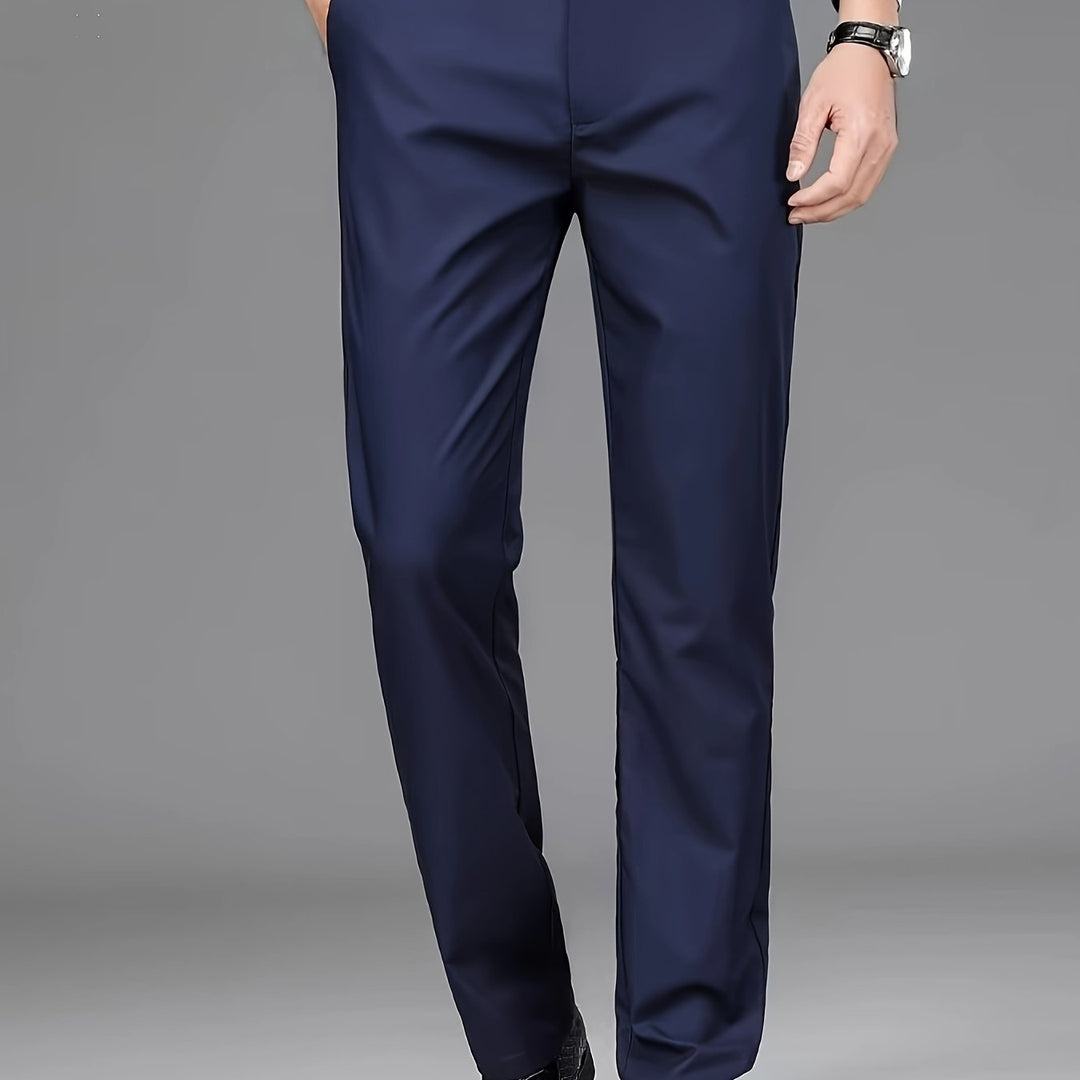 Tailored Straight-Leg Pants