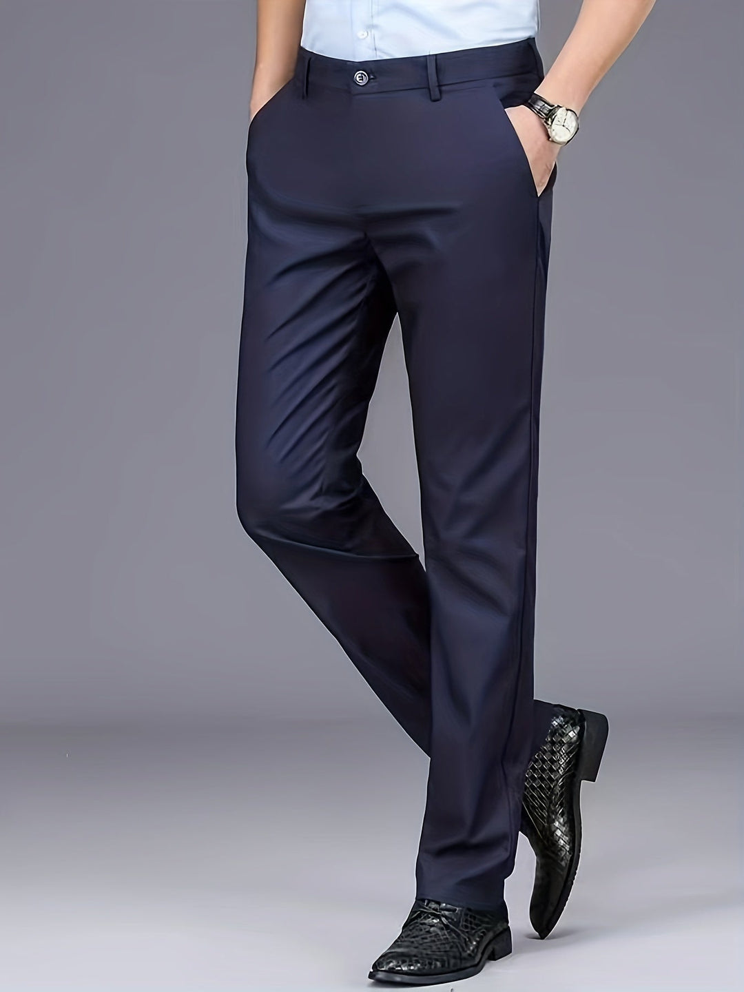 Tailored Straight-Leg Pants