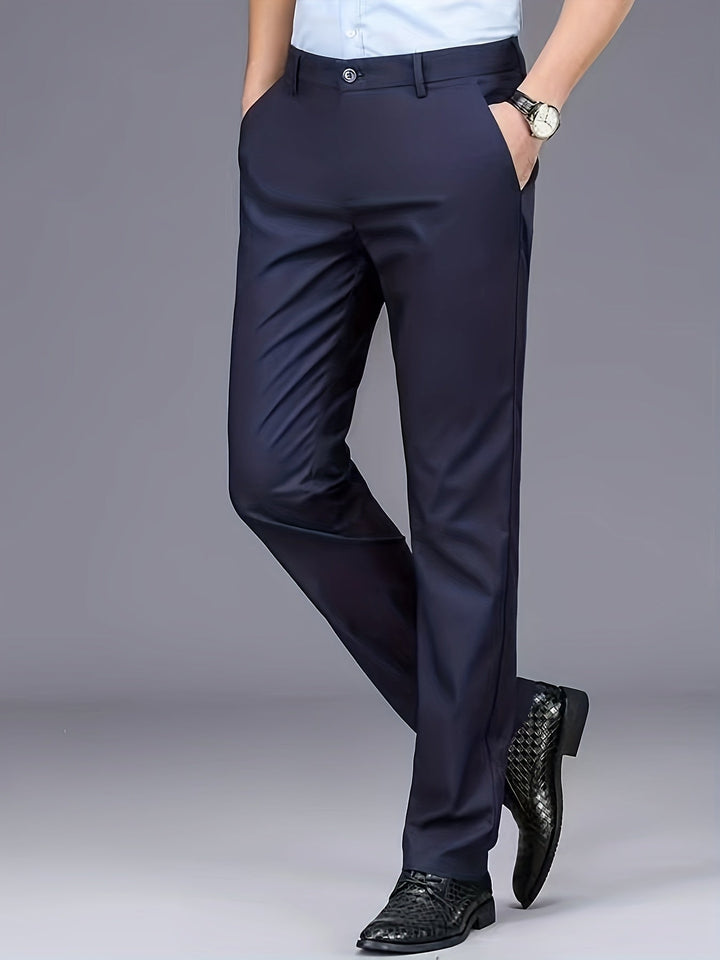 Tailored Straight-Leg Pants