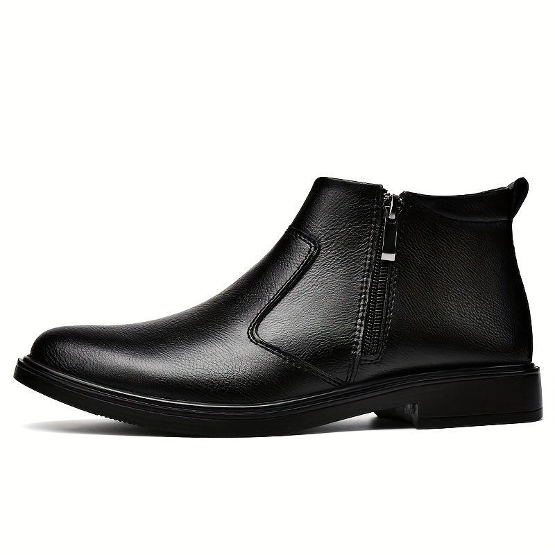 Refined Zip-Up Ankle Boots
