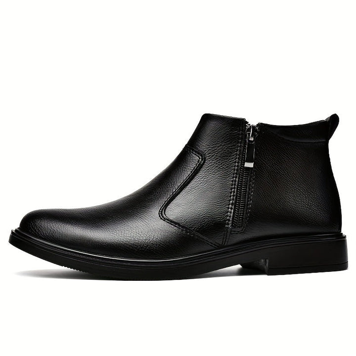 Refined Zip-Up Ankle Boots