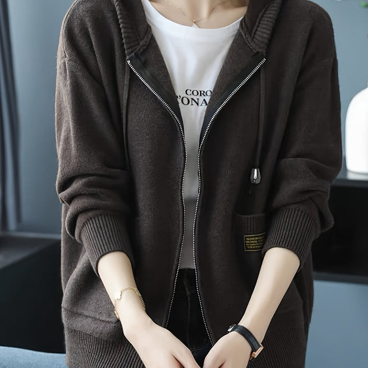 Cozy Zip-Up Hooded Cardigan
