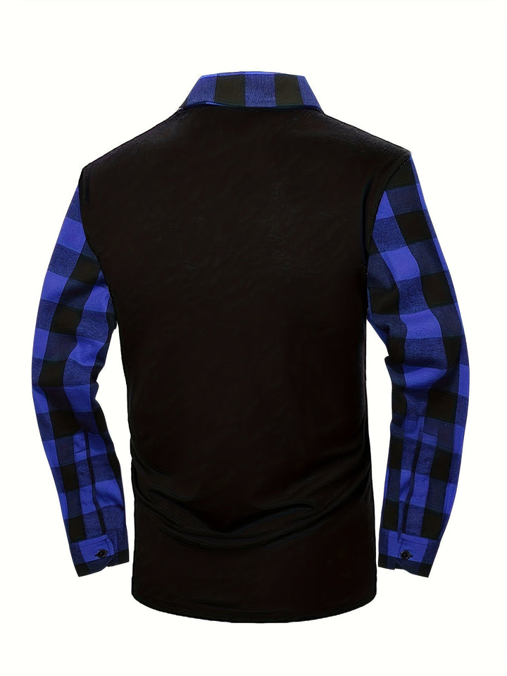 Half-Zip Contrast Shirt