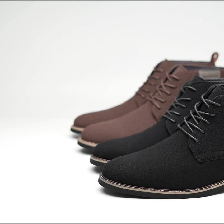 Refined Lace-Up Ankle Boots