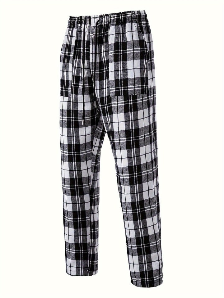 Relaxed Plaid Lounge Pants