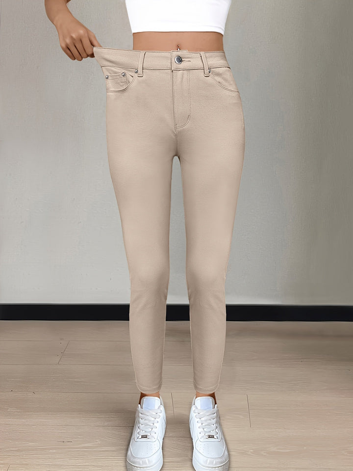 High-Waist Skinny Jeans