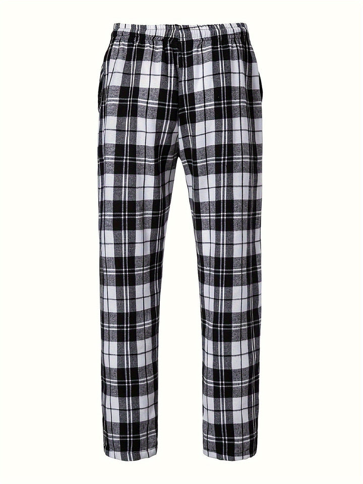 Relaxed Plaid Lounge Pants