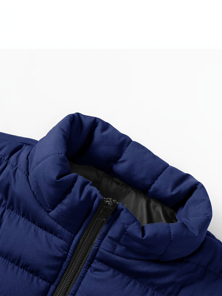 Quilted Stand-Collar Vest