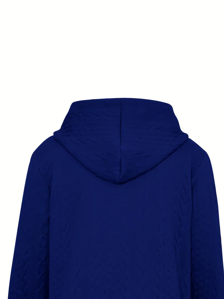 Textured Zip-Up Hooded Jacket