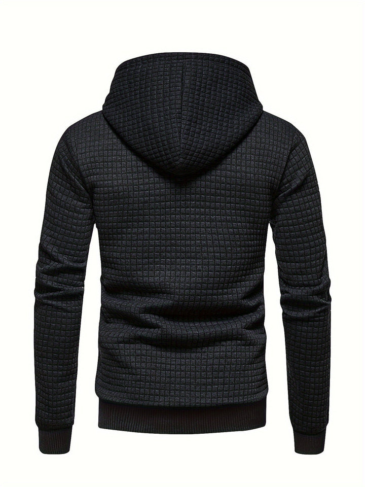 Textured Hooded Pullover