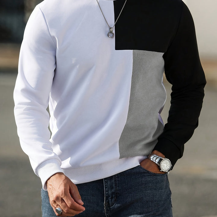 Modern Color-Block Sweatshirt
