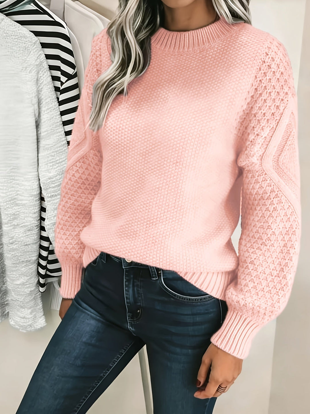 Cozy Lantern-Sleeve Sweater