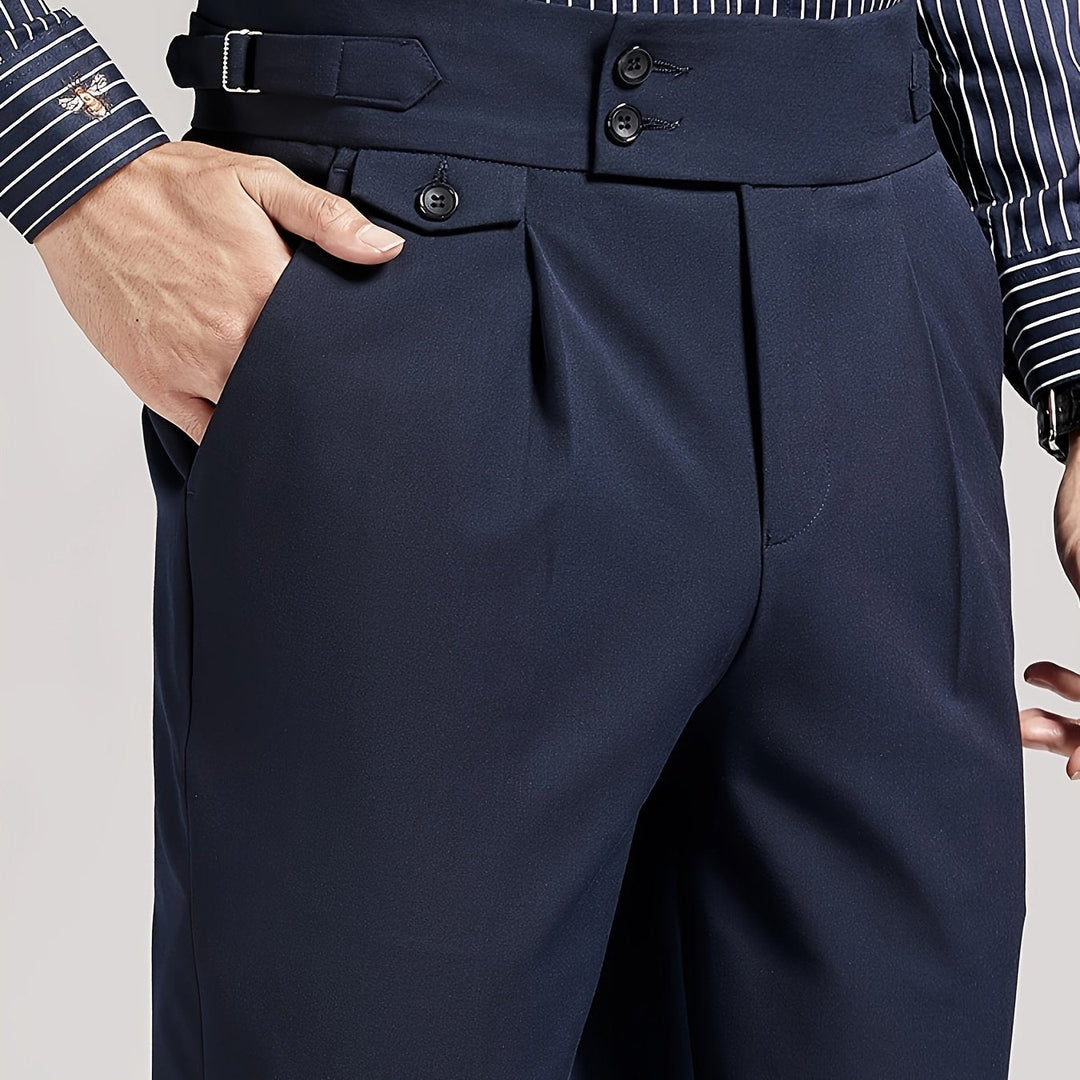 Tailored Single-Pleat Pants