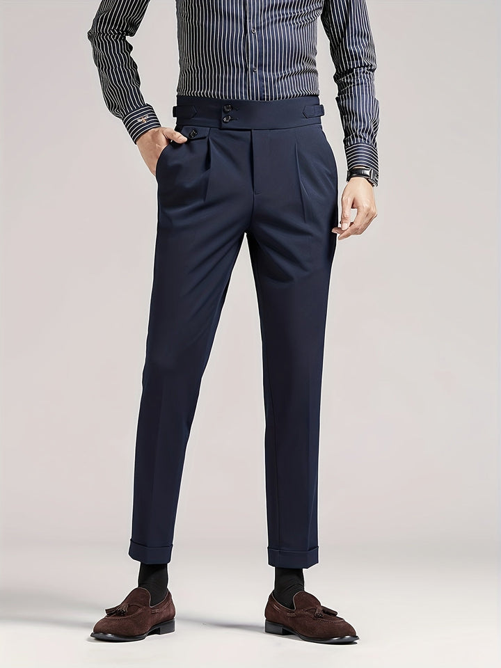 Tailored Single-Pleat Pants