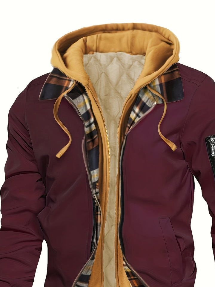 Hooded Warm-Lined Zip Jacket