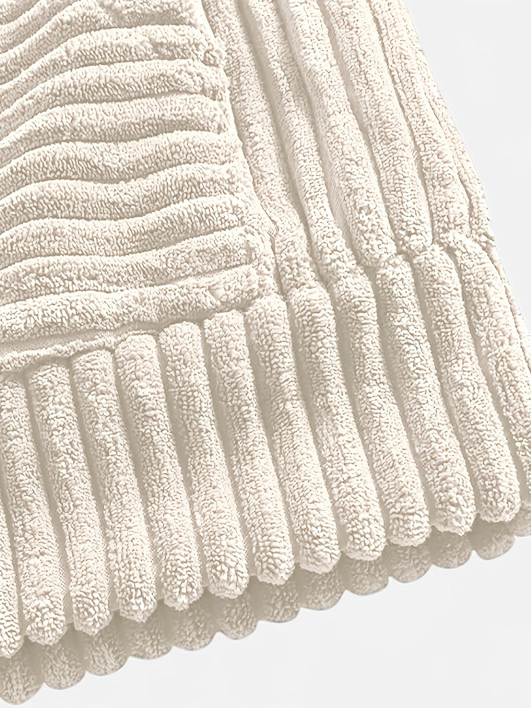 Ribbed Pullover Hoodie