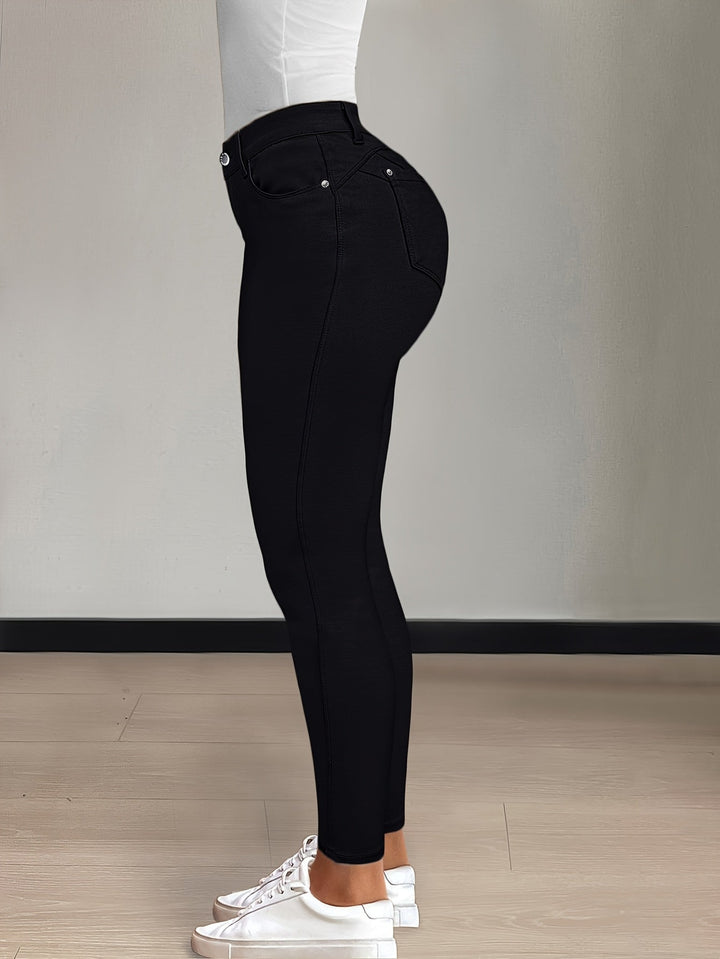 High-Waist Skinny Jeans