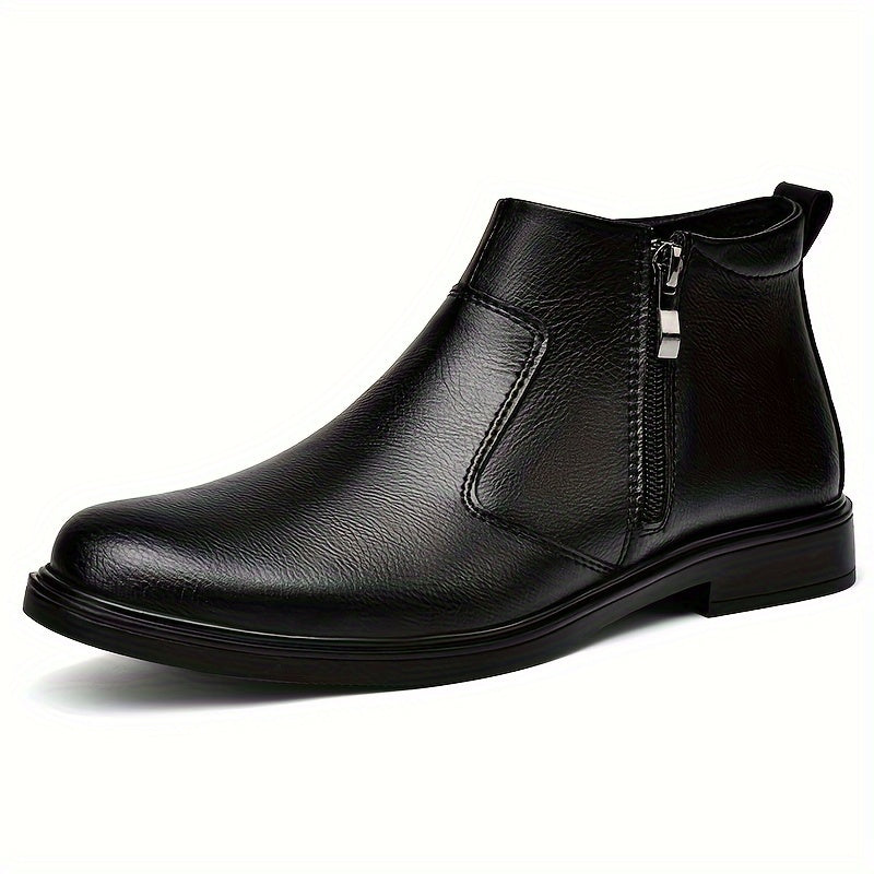 Refined Zip-Up Ankle Boots
