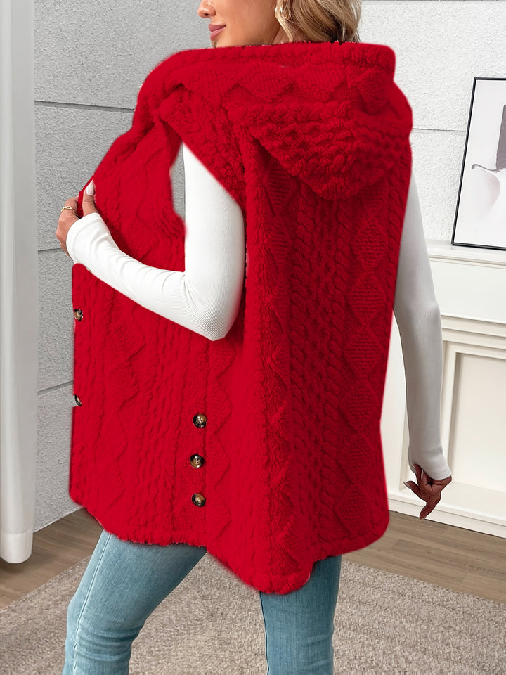 Cozy Hooded Sleeveless Vest